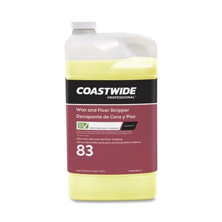 Coastwide Professional WAX AND FLOOR STRIPPER FOR EXPRESSMIX SYSTEM, ULTRA-LOW ODOR SOAP SCENT, 3.25 L BOTTLE, 2PK 24323032